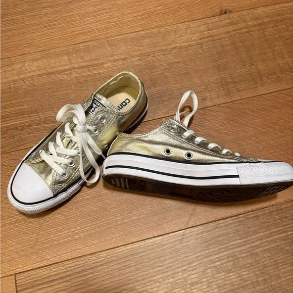 Converse Metallic Gold Sneakers - Picture 2 of 3